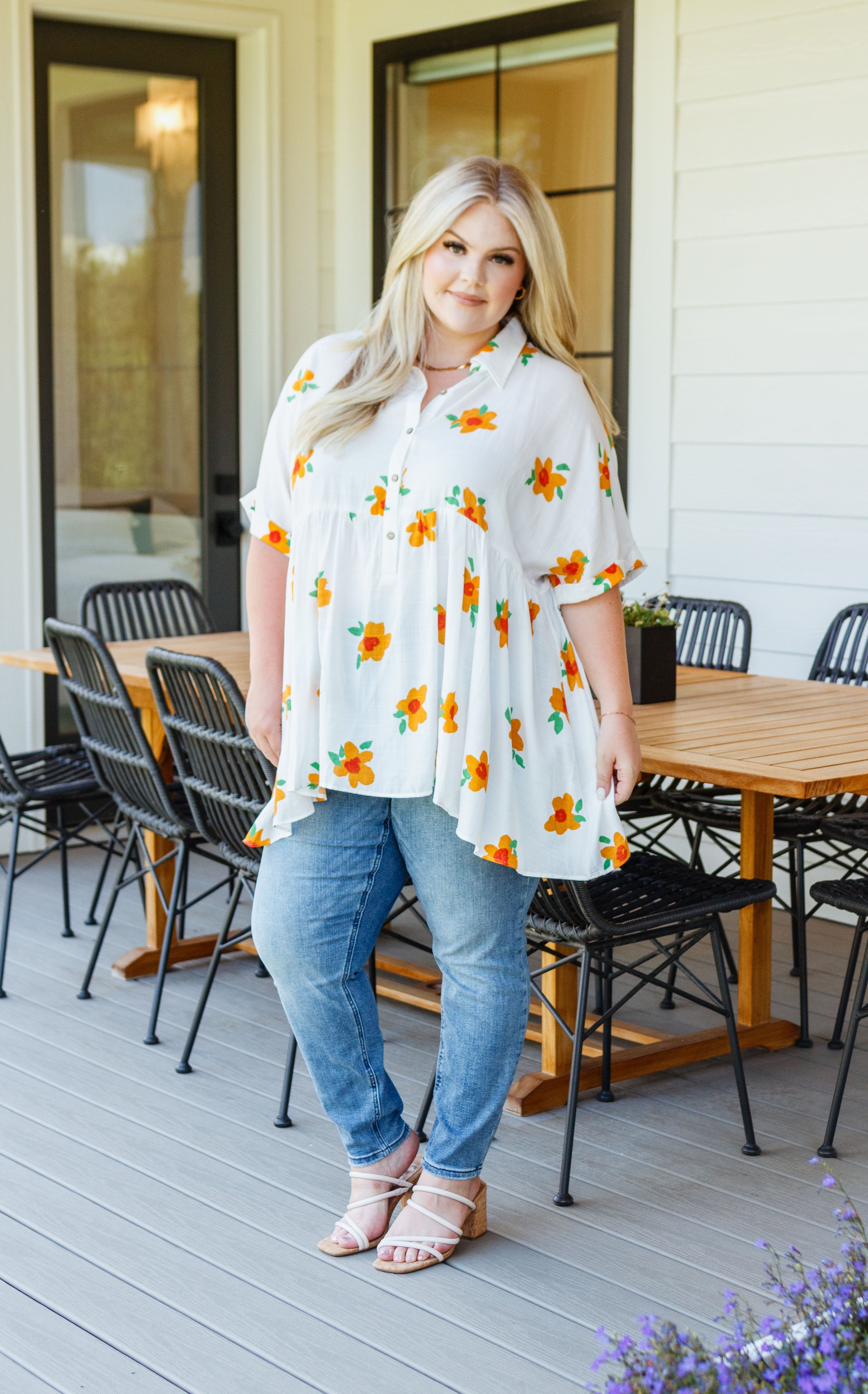 BlissedOutButtonUpBabydollTunic31