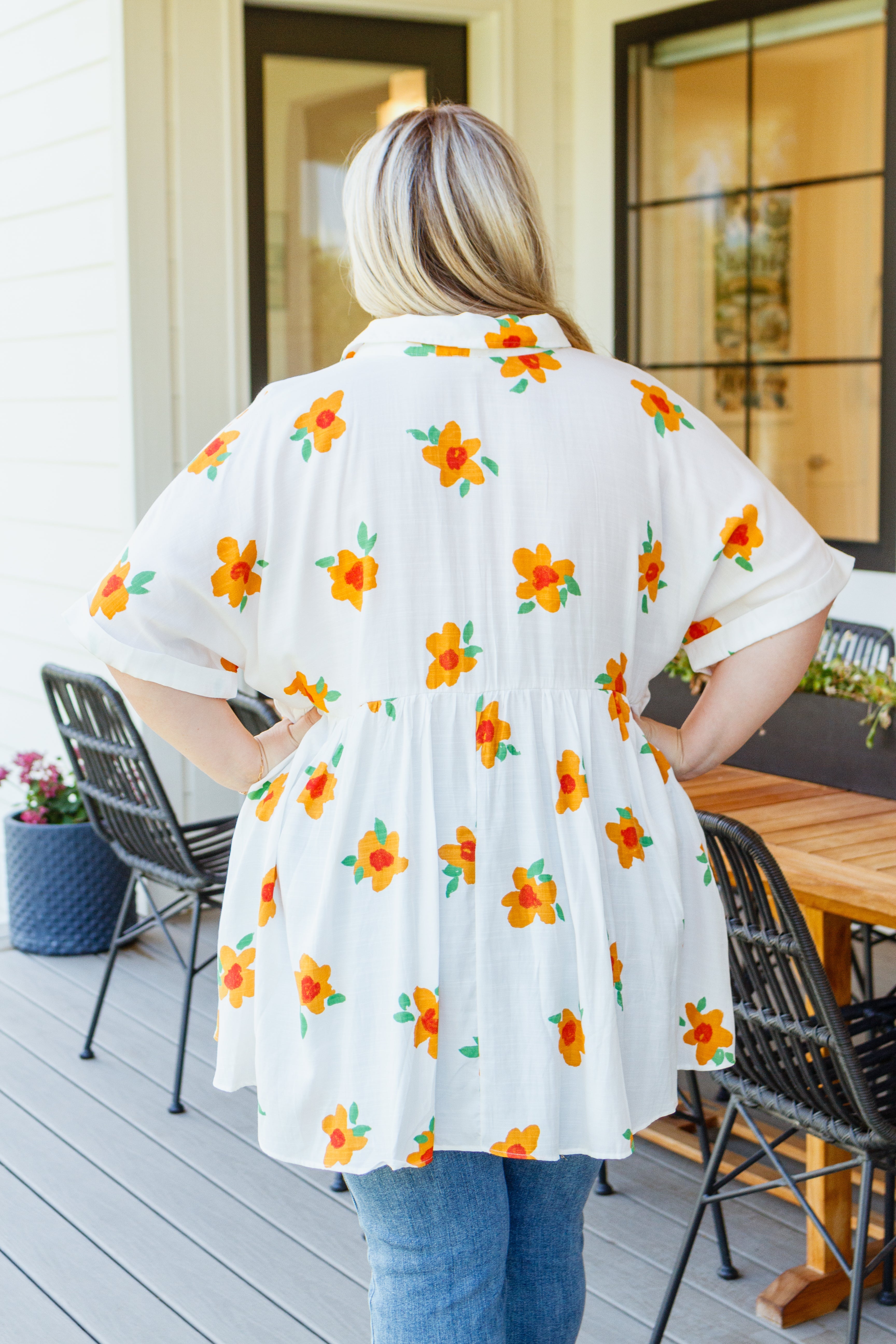 BlissedOutButtonUpBabydollTunic36