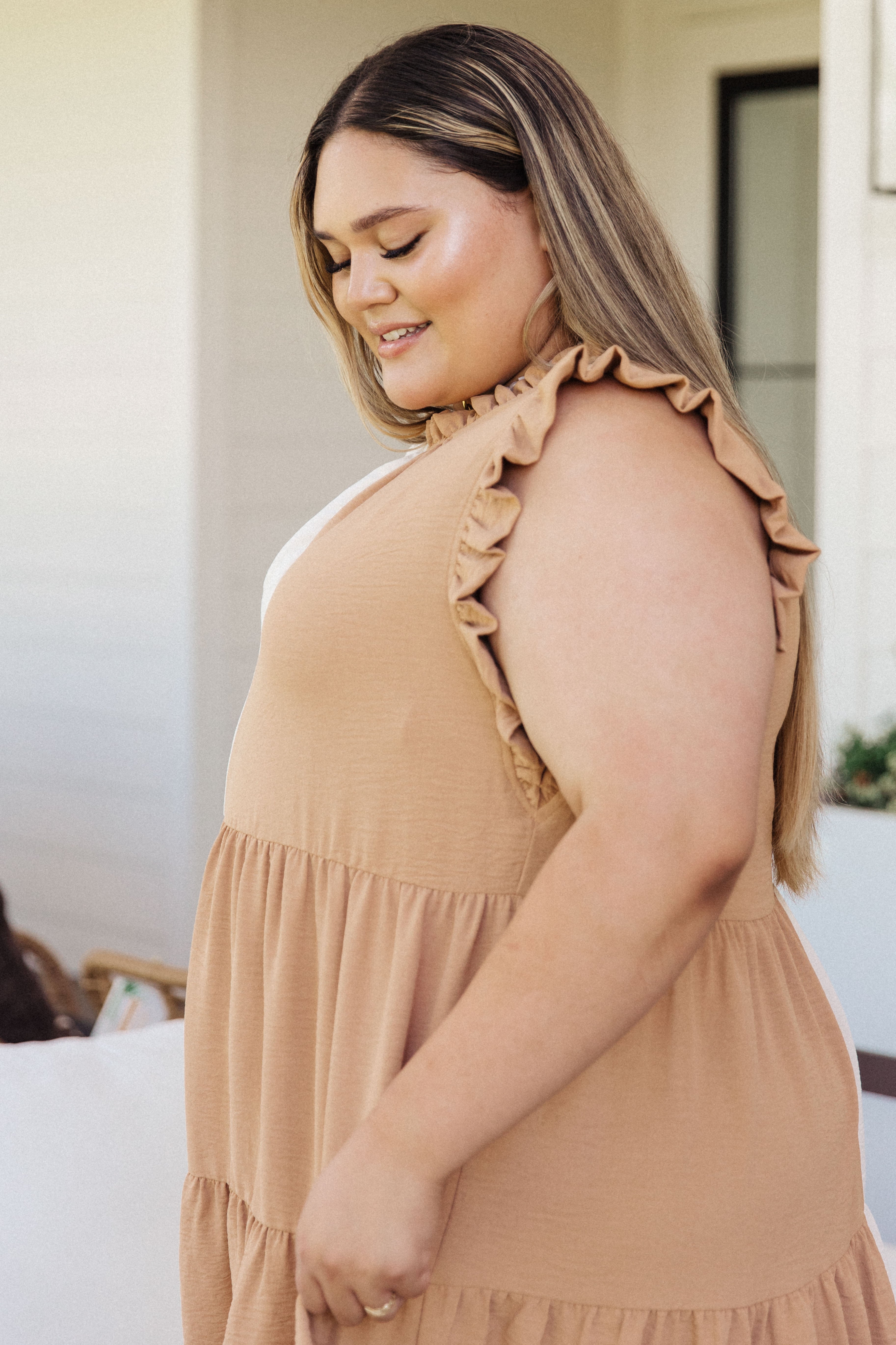 BreakEvenRuffledTieredDress3