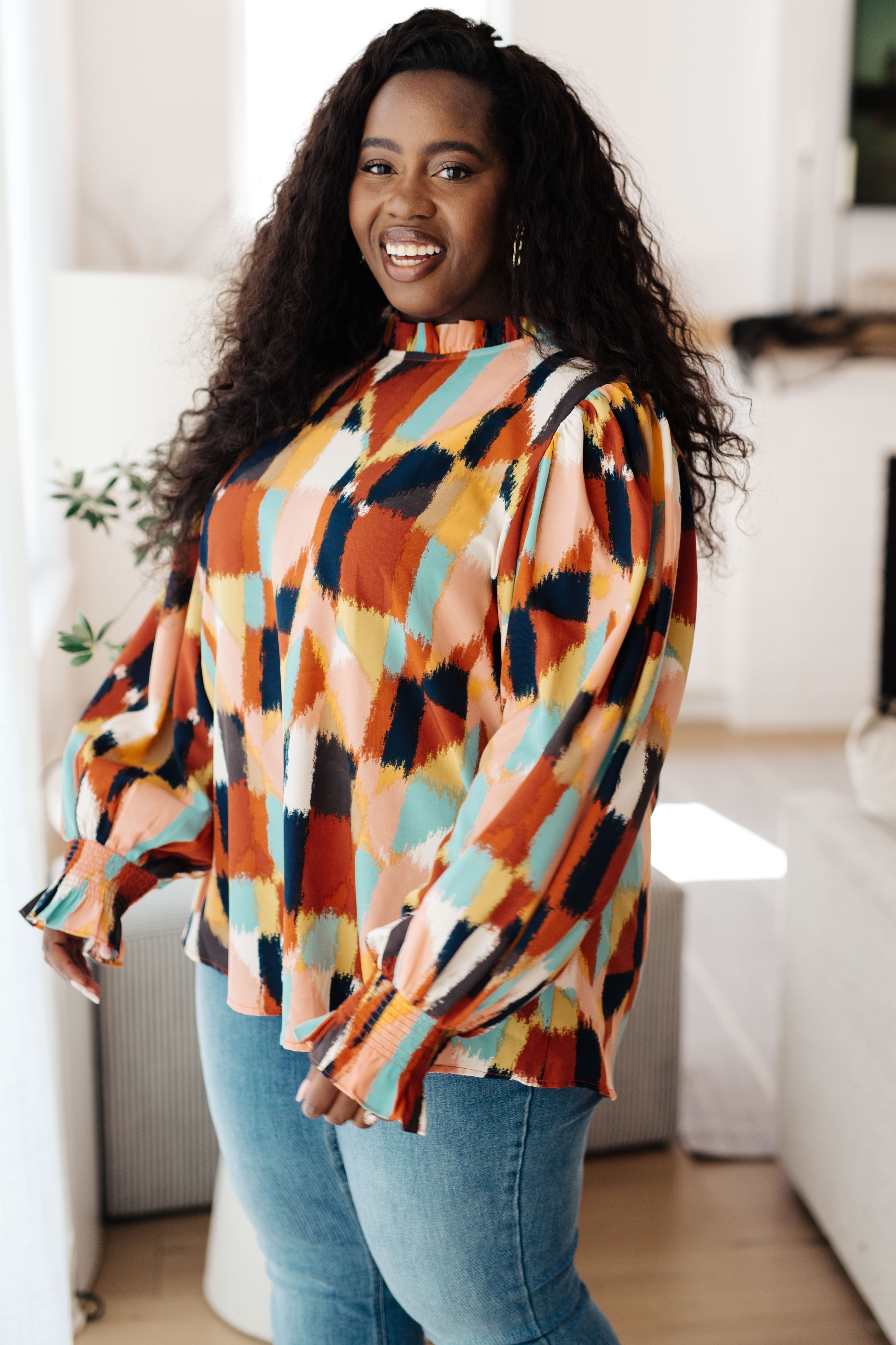 CallItWhatItIsModPrintBlouse4