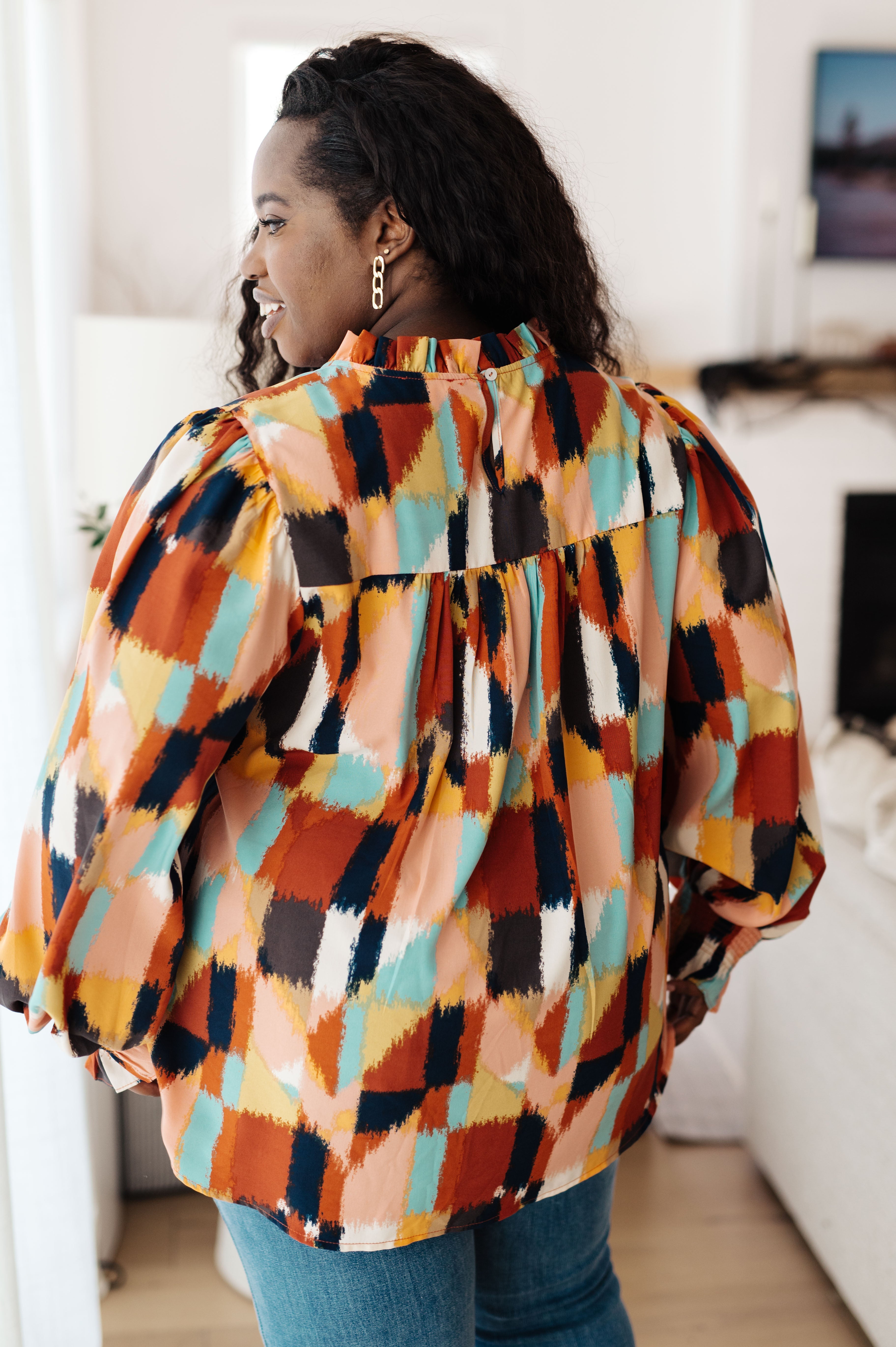 CallItWhatItIsModPrintBlouse5