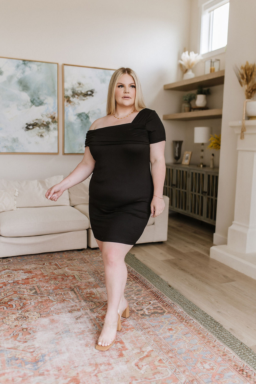 HeadOverHeelsAsymmetricalNecklineDress12