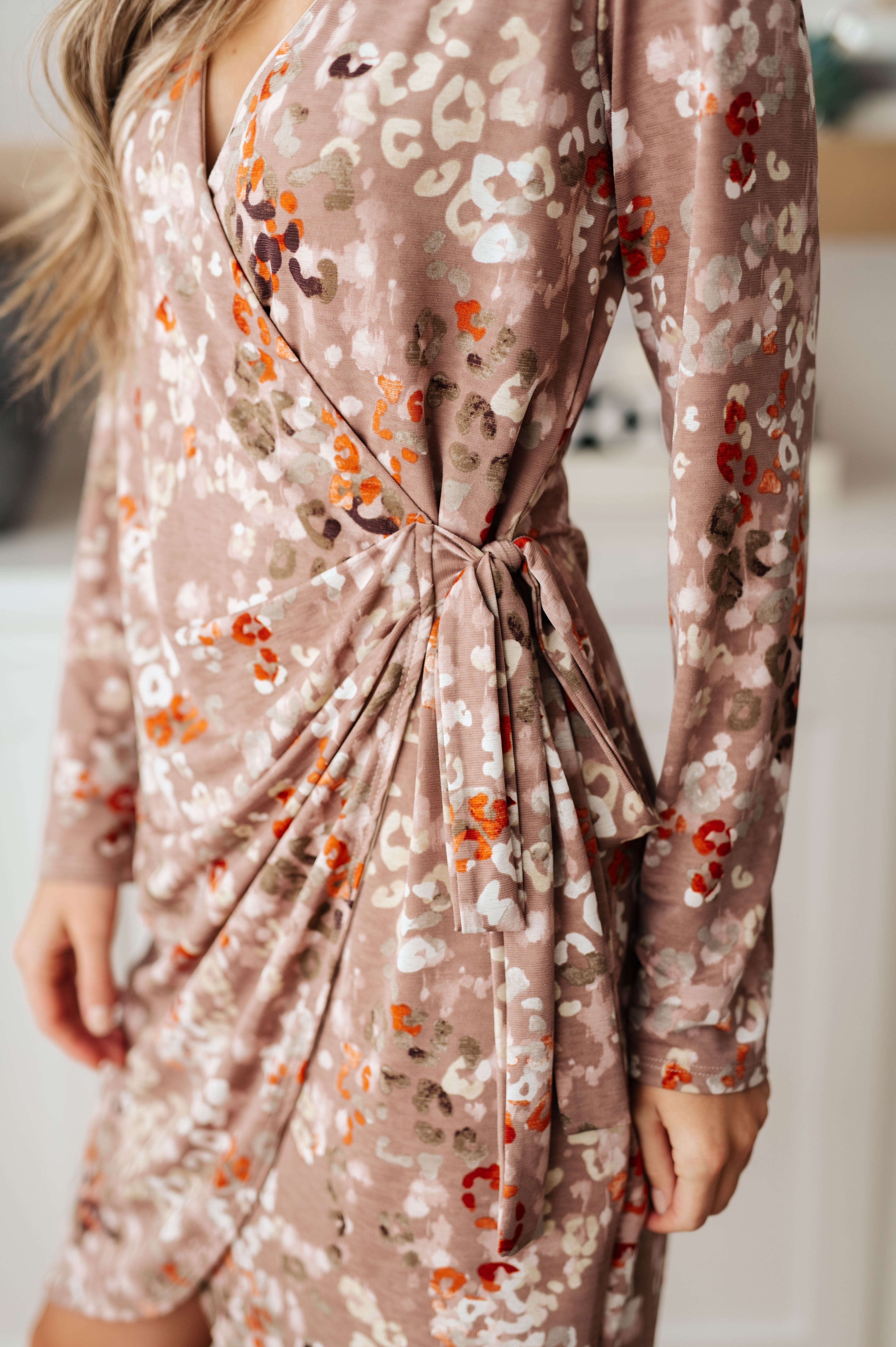 HoneyDoIEverFauxWrapDressinTaupe66
