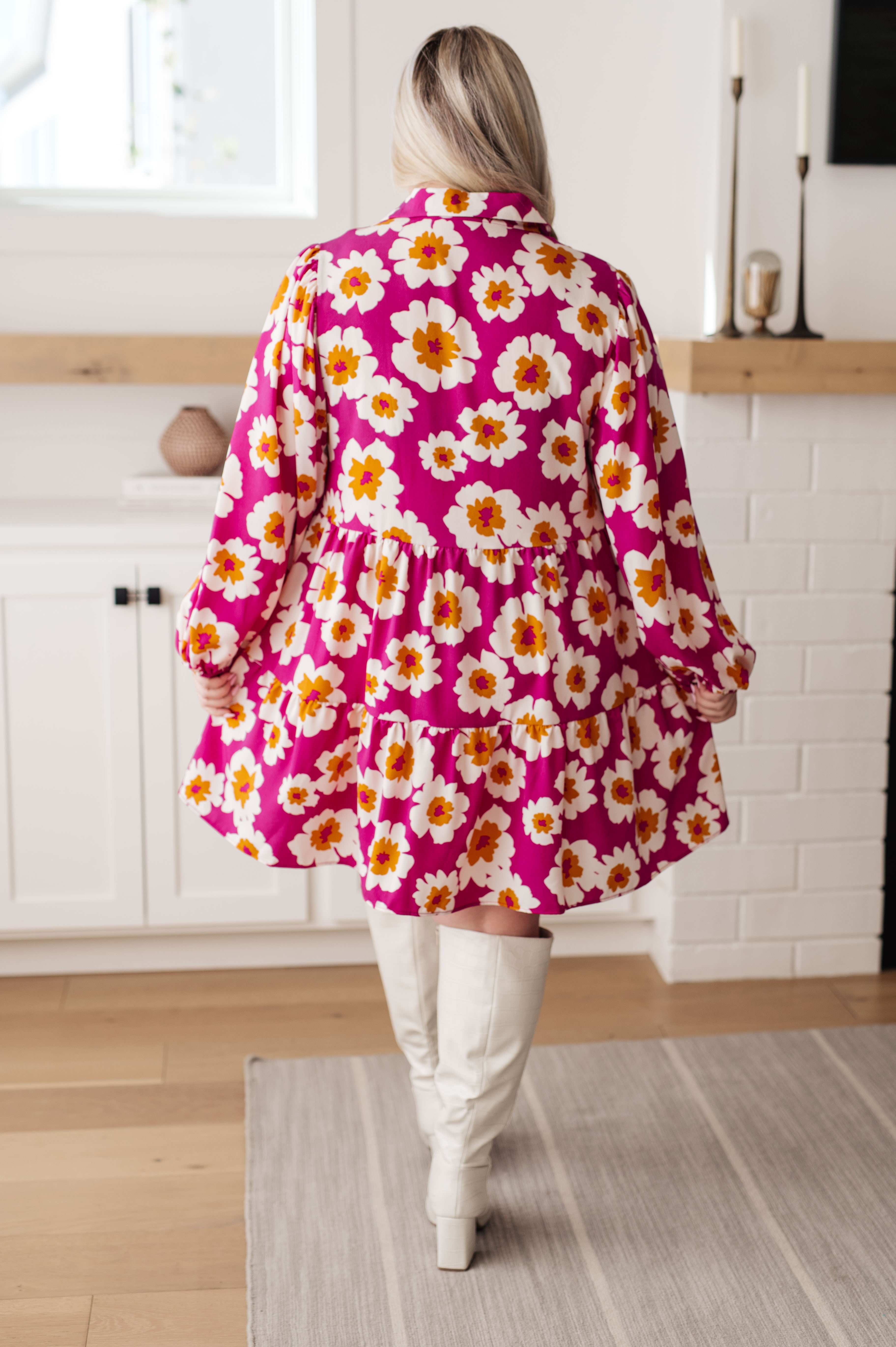 MagnificentlyModFloralShirtDress18