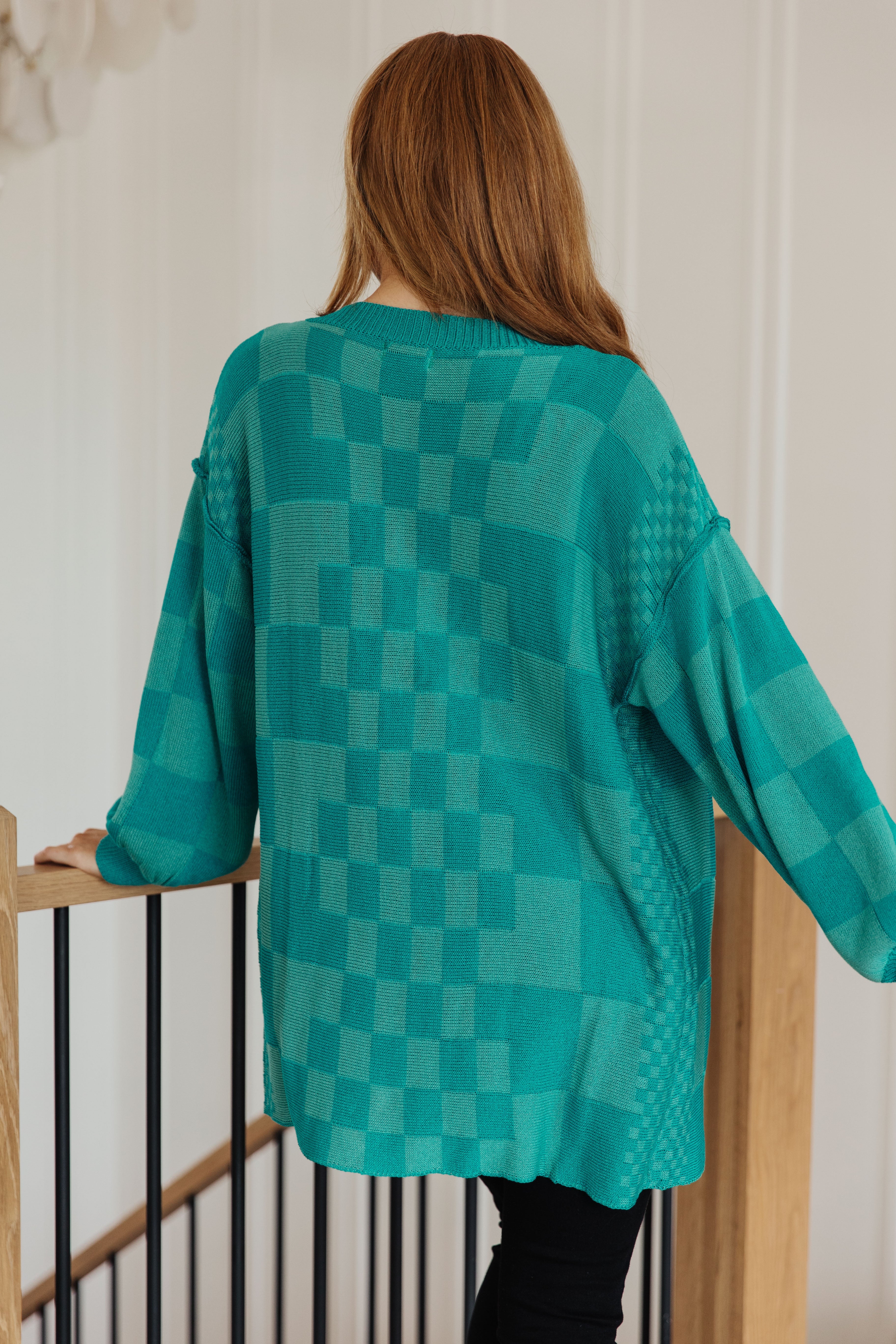 PinkySwearCheckeredOpenFrontCardigan17