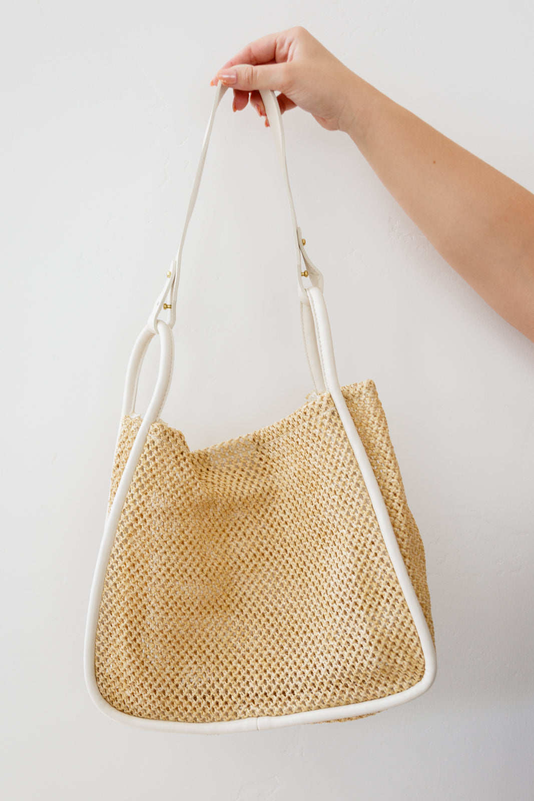 RoadLessTraveledHandbagwithZipperPouchinCream5-2