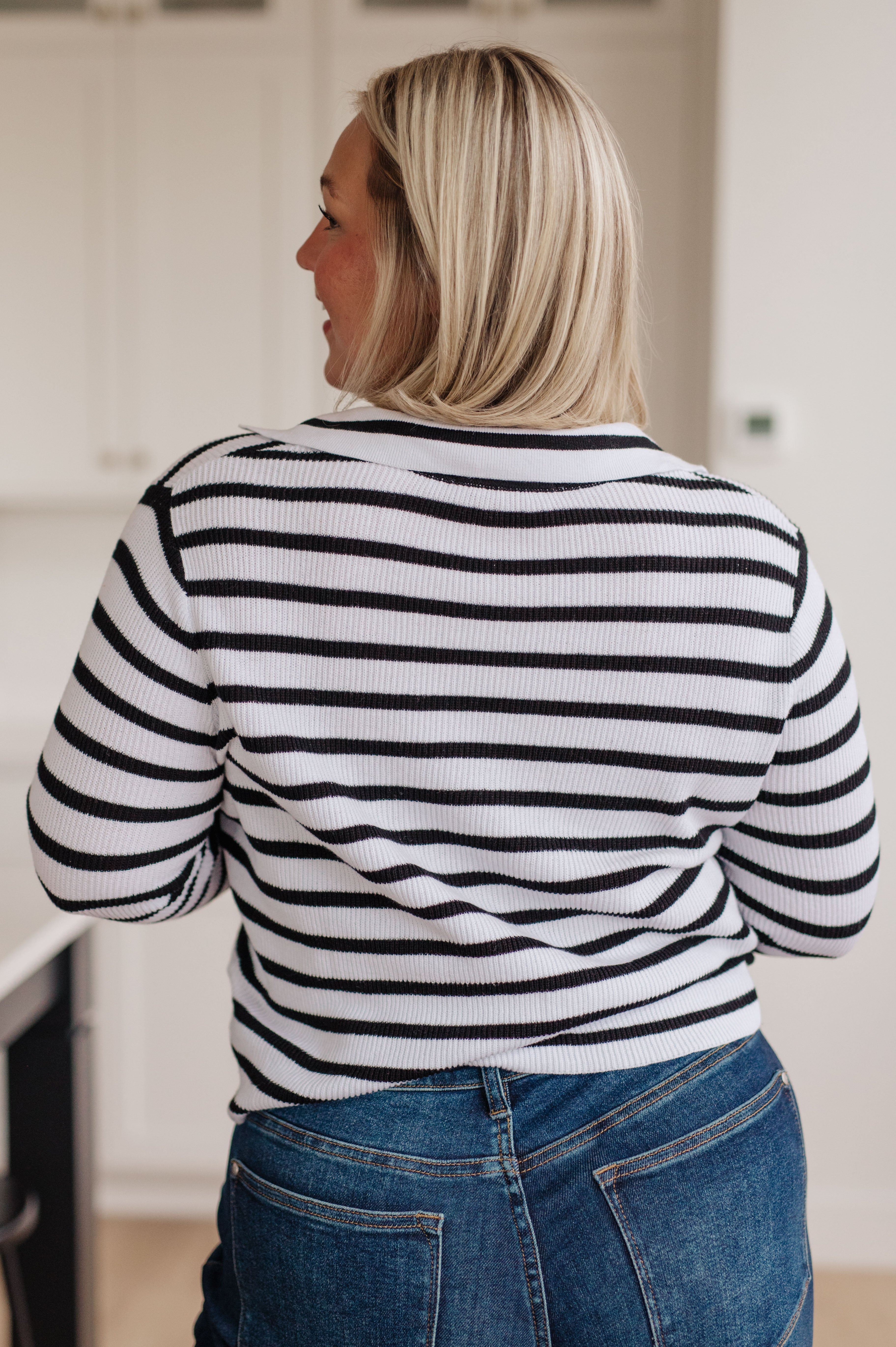 SelfImprovementV-NeckStripedSweater16