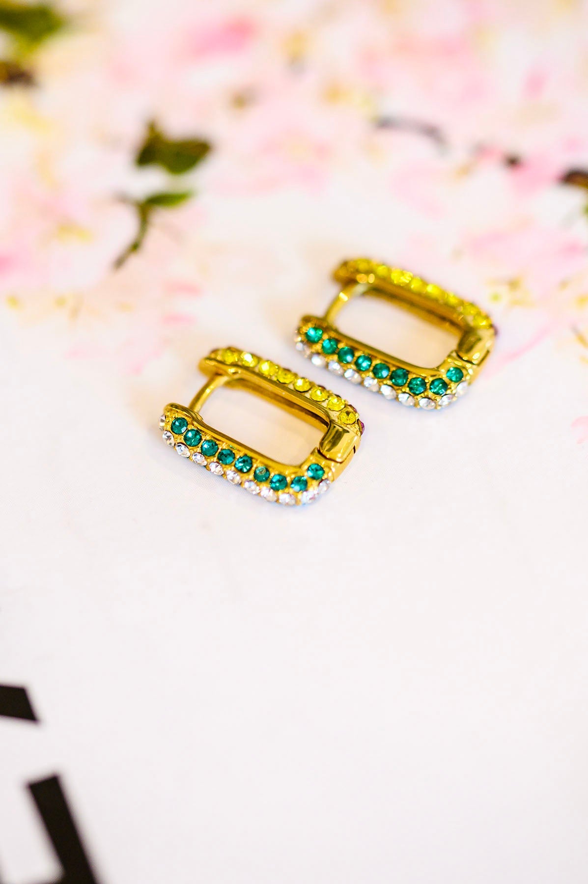 SetinStoneRainbowHuggieEarrings2